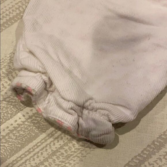 Babycottons Baby White Corduroy Floral Pants - Picture 7 of 7